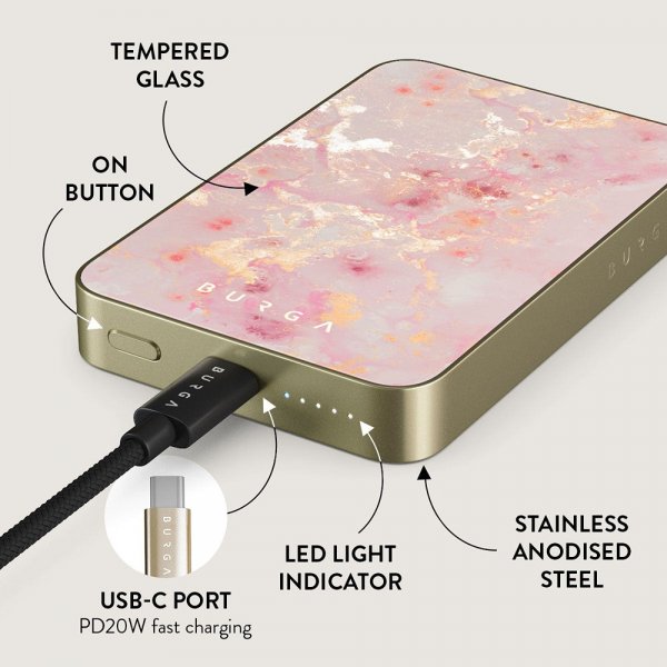 - Powerbank - MagSafe 5000 mAh - Golden Coral - Gold