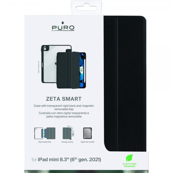 - iPad mini (gen 6)/iPad mini (A17 Pro) - Fodral - Zeta Smart - Svart