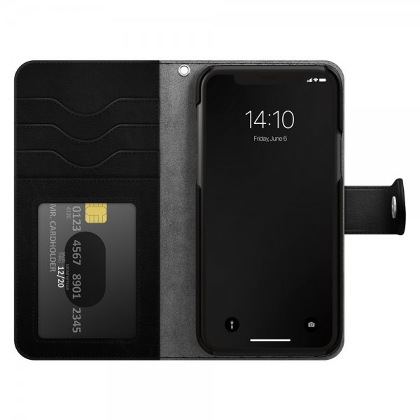 - iPhone 13/14/15/16e/17e - Fodral - Magnet Wallet+ MagSafe - Svart