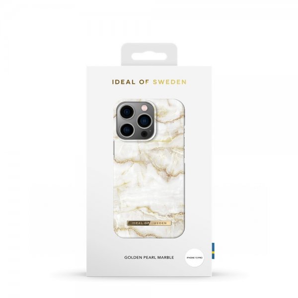 - iPhone 13 Pro - Skal - Fashion Case - Golden Pearl Marble