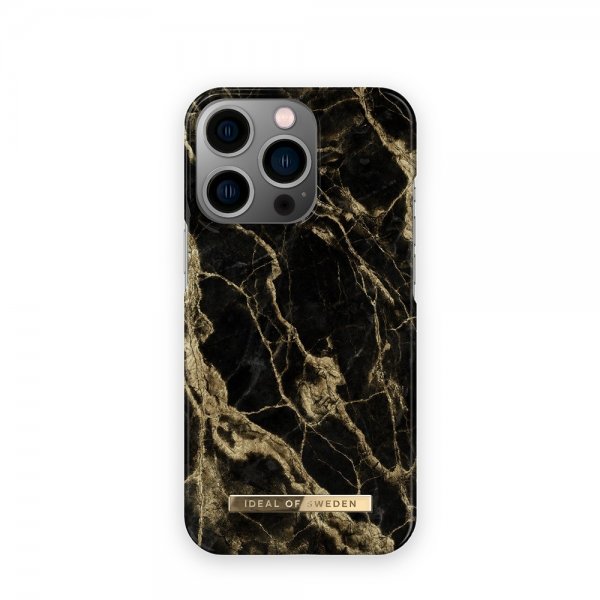 - iPhone 13 Pro - Skal - Fashion Case - Golden Smoke Marble
