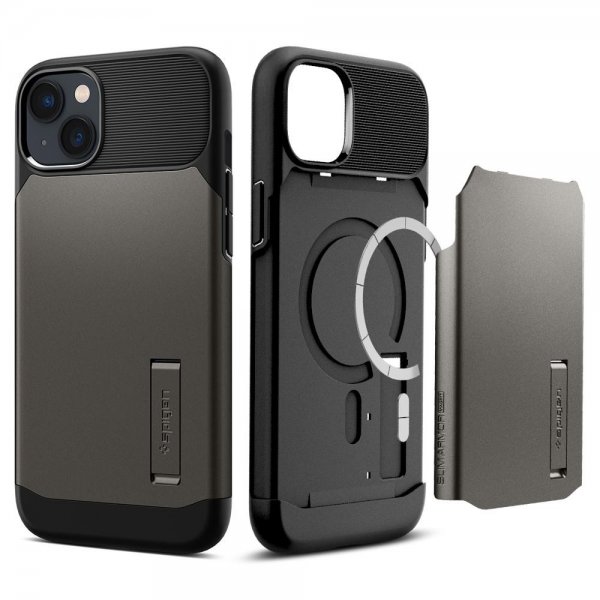 - iPhone 14 Plus - Skal - Slim Armor MagFit - Gunmetal