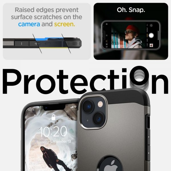 - iPhone 14 Plus - Skal - Tough Armor MagFit - Gunmetal