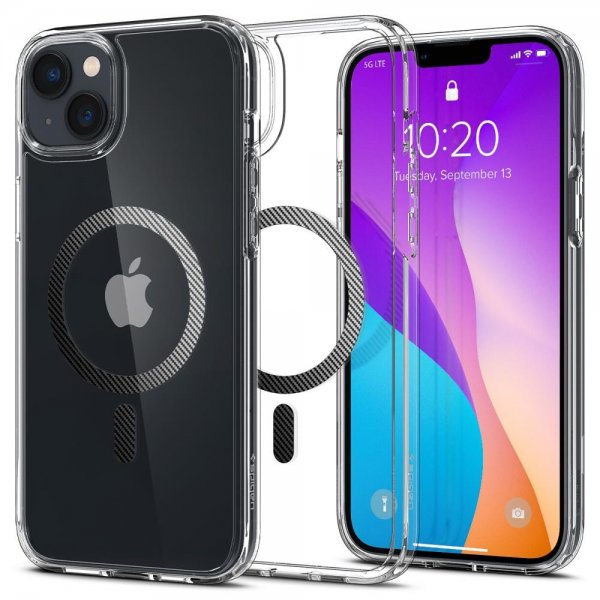 - iPhone 14 Plus - Skal - Ultra Hybrid MagFit - Carbon Fiber