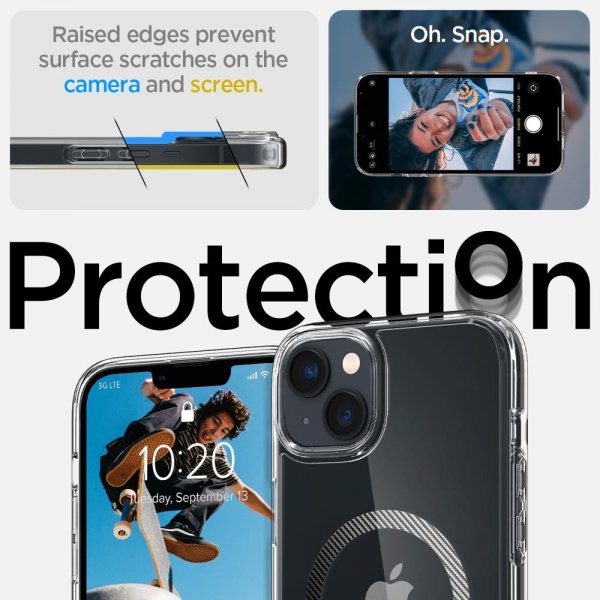 - iPhone 14 Plus - Skal - Ultra Hybrid MagFit - Carbon Fiber