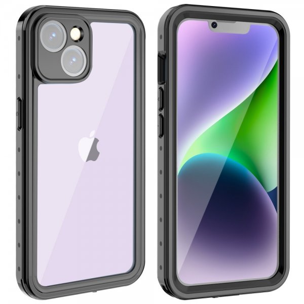 - iPhone 14 Plus - Skal - Vattentåligt IP68 - Svart
