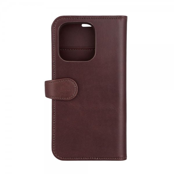 - iPhone 14 Pro - Fodral - 2-in-1 Detachable Wallet - Brun