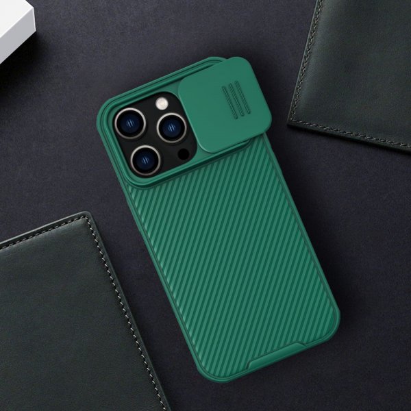 - iPhone 14 Pro Max - Skal - CamShield - Grön