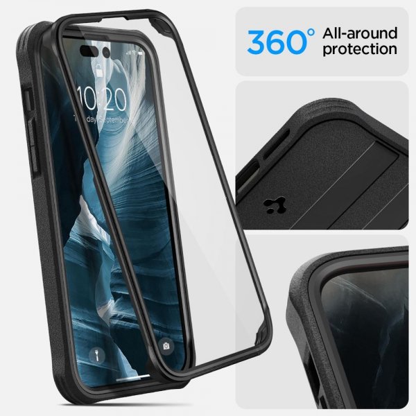 - iPhone 14 Pro Max - Skal - Geo Armor 360 MagFit - Svart