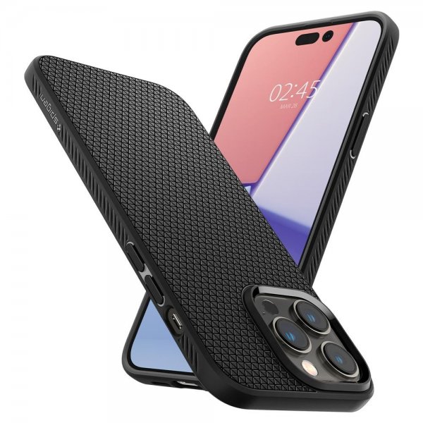 - iPhone 14 Pro Max - Skal - Liquid Air - Matte Black