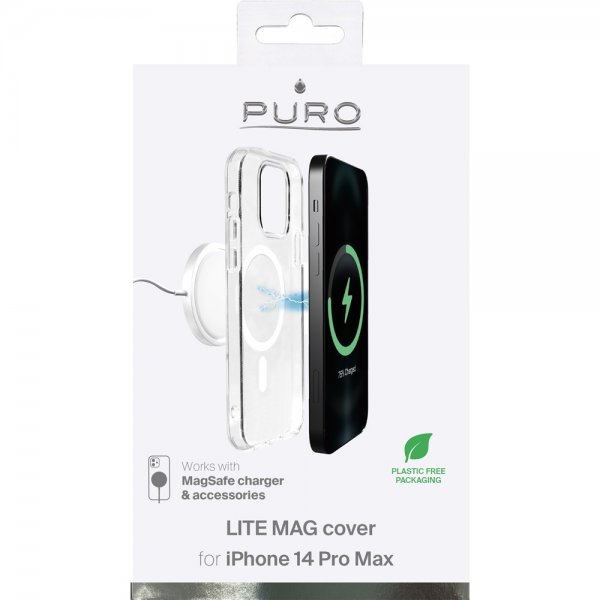 - iPhone 14 Pro Max - Skal - LITE MAG - Transparent