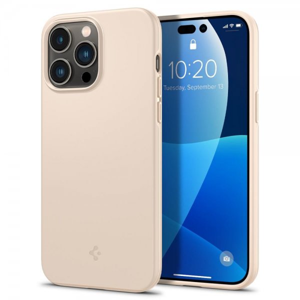 - iPhone 14 Pro Max - Skal - Thin Fit - Sand Beige