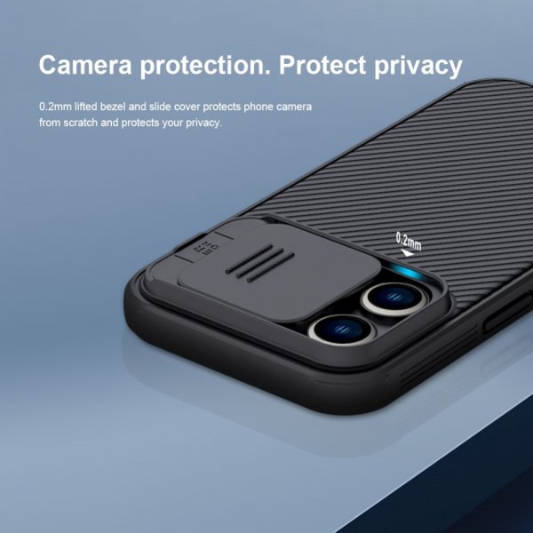 - iPhone 14 Pro - Skal - CamShield Pro - Svart