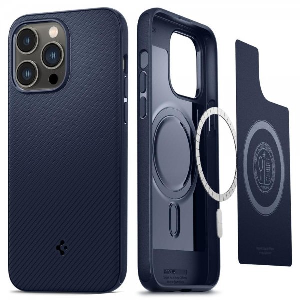 - iPhone 14 Pro - Skal - Mag Armor MagFit - Navy Blue