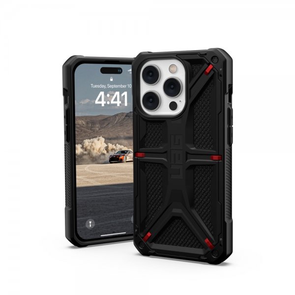 - iPhone 14 Pro - Skal - Monarch - Kevlar Black