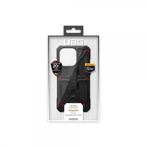 - iPhone 14 Pro - Skal - Monarch - Kevlar Black