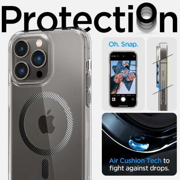 - iPhone 14 Pro - Skal - Ultra Hybrid MagFit - Carbon Fiber