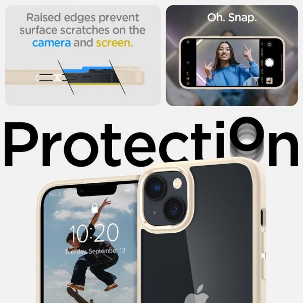 - iPhone 14 - Skal - Ultra Hybrid - Sand Beige