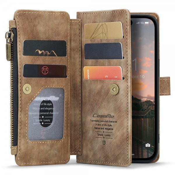 - iPhone 15 Pro - Fodral - C30 Series - Brun