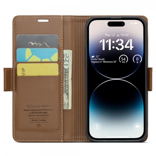 - iPhone 15 Pro Max - Fodral - 023 Series - Brun