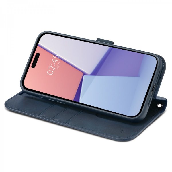 - iPhone 15 Pro Max - Fodral - Wallet S Pro - Navy