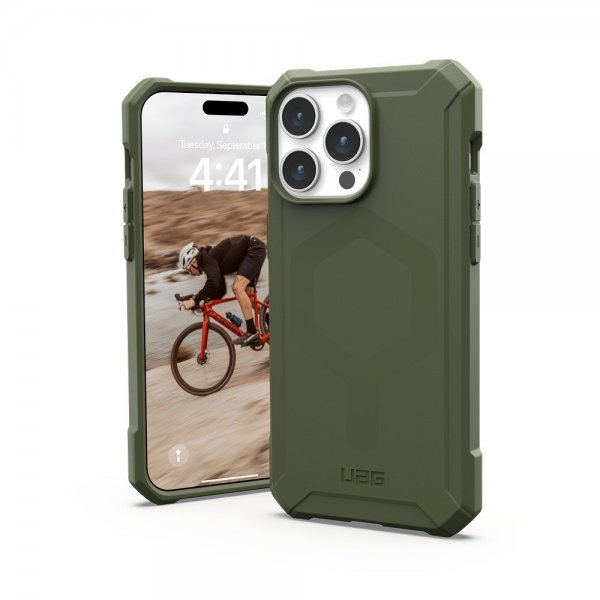 - iPhone 15 Pro Max - Skal - Essential Armor MagSafe - Olive Drab