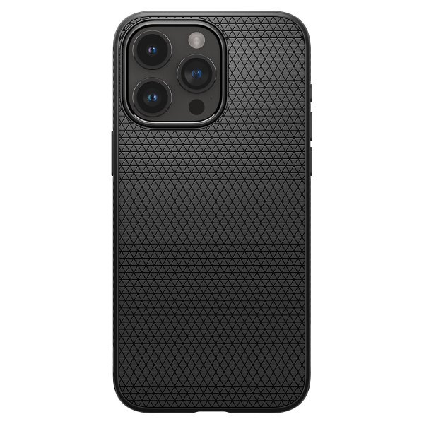 - iPhone 15 Pro Max - Skal - Liquid Air - Matte Black