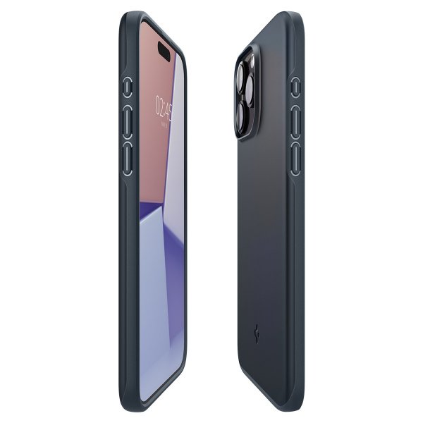 - iPhone 15 Pro Max - Skal - Thin Fit - Metal Slate