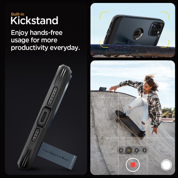 - iPhone 15 Pro Max - Skal - Tough Armor MagFit - Metal Slate