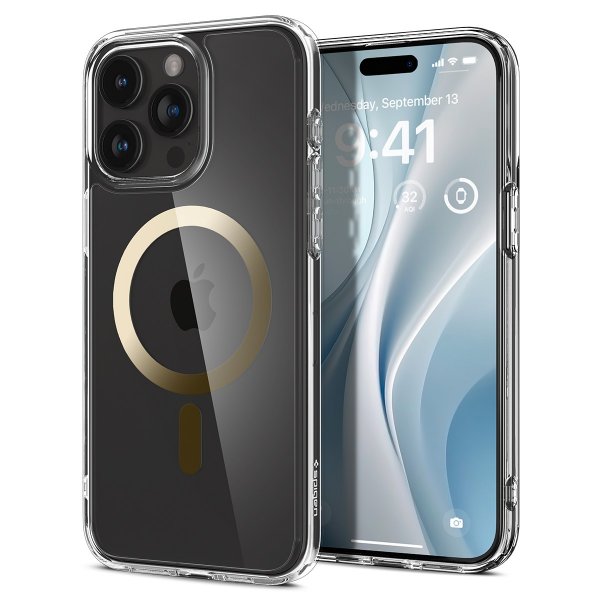 - iPhone 15 Pro Max - Skal - Ultra Hybrid MagFit - Guld