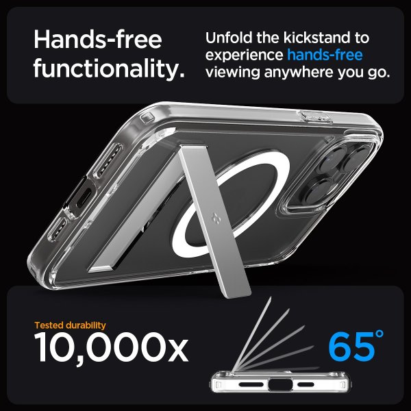 - iPhone 15 Pro Max - Skal - Ultra Hybrid S MagFit - Crystal Clear