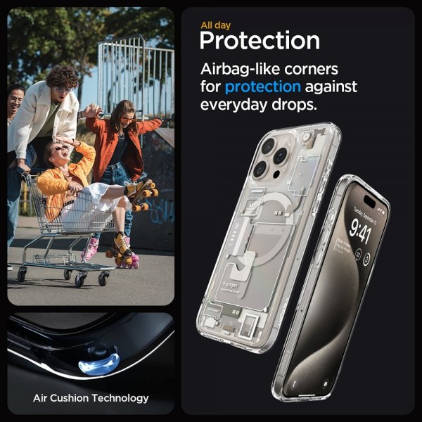 - iPhone 15 Pro Max - Skal - Ultra Hybrid Zero One MagFit - Natural Titanium