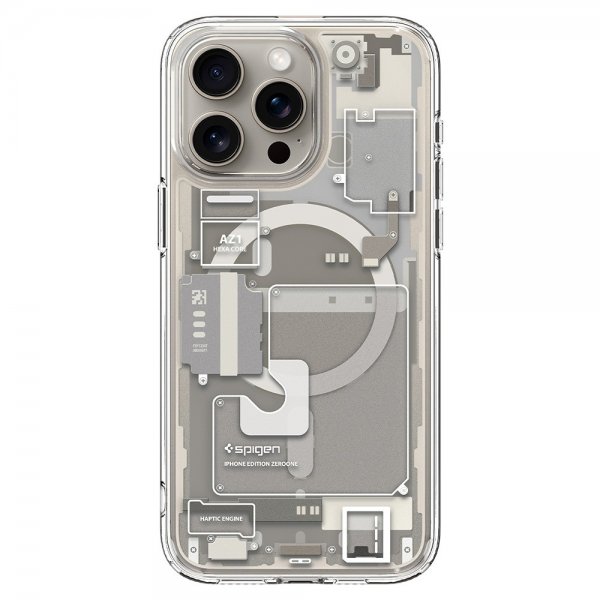 - iPhone 15 Pro Max - Skal - Ultra Hybrid Zero One MagFit - Natural Titanium