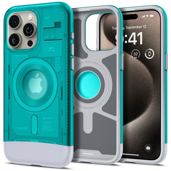 - iPhone 15 Pro - Skal - Classic C1 MagFit - Bondi Blue