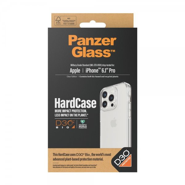 - iPhone 15 Pro - Skal - HardCase D3O - Transparent