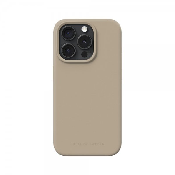 - iPhone 15 Pro - Skal - Silicone Case MagSafe - Beige