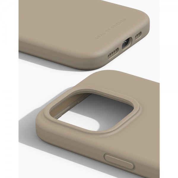- iPhone 15 Pro - Skal - Silicone Case MagSafe - Beige