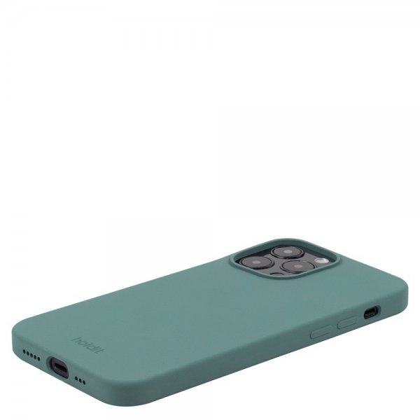- iPhone 15 Pro - Skal - Silikon - Moss Green
