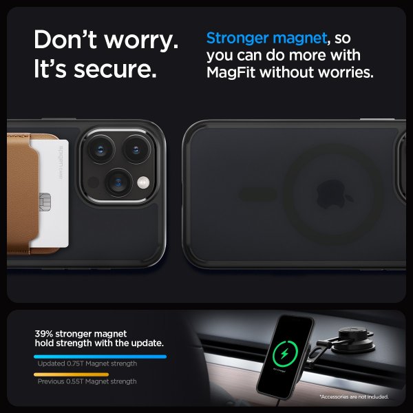 - iPhone 15 Pro - Skal - Ultra Hybrid MagFit - Frost Black