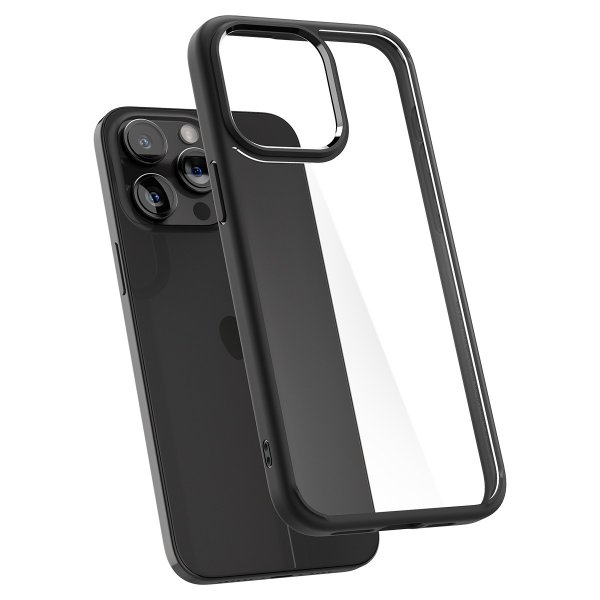 - iPhone 15 Pro - Skal - Ultra Hybrid Matte - Matte Black