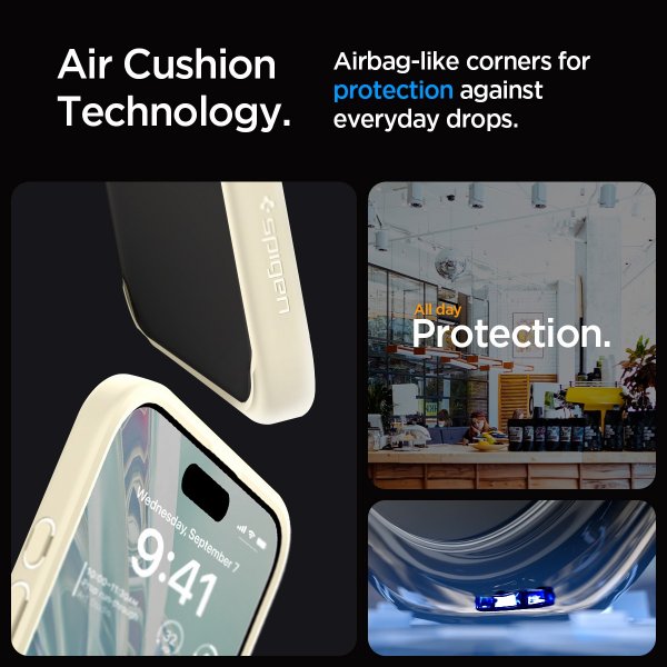 - iPhone 15 Pro - Skal - Ultra Hybrid - Mute Beige