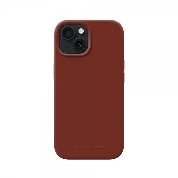 - iPhone 15 - Skal - Silicone Case MagSafe - Dark Amber