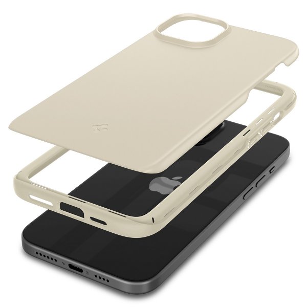 - iPhone 15 - Skal - Thin Fit - Mute Beige