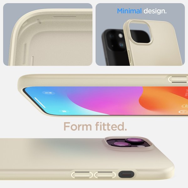 - iPhone 15 - Skal - Thin Fit - Mute Beige