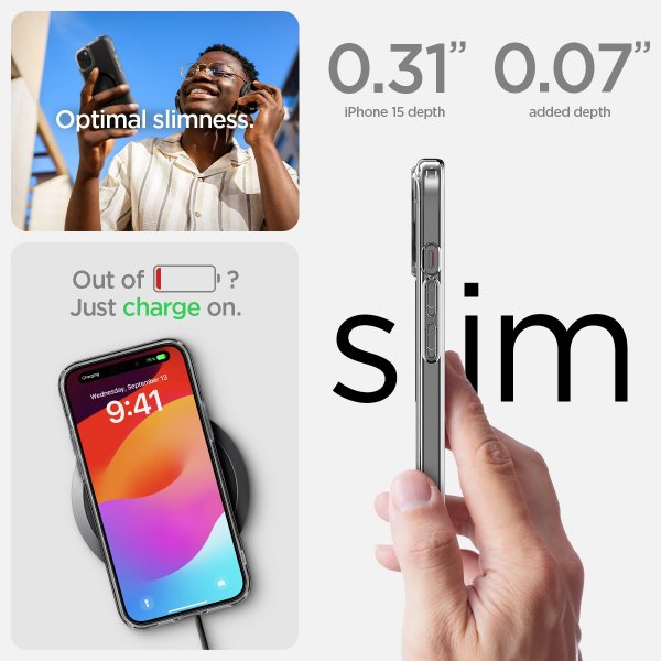 - iPhone 15 - Skal - Ultra Hybrid MagFit - Svart