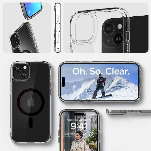 - iPhone 15 - Skal - Ultra Hybrid MagFit - Svart