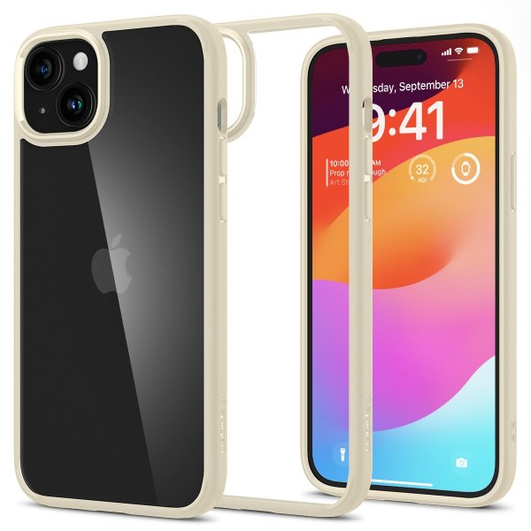 - iPhone 15 - Skal - Ultra Hybrid - Mute Beige