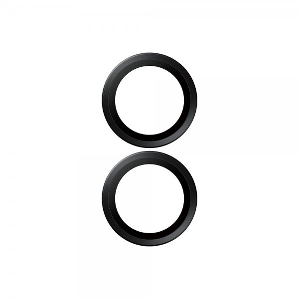 - iPhone 16/iPhone 16 Plus/iPhone 17 - Kameraskydd - Hoops - Svart