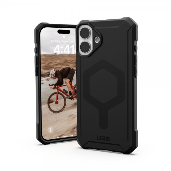 - iPhone 16 Plus - Skal - Essential Armor MagSafe - Svart