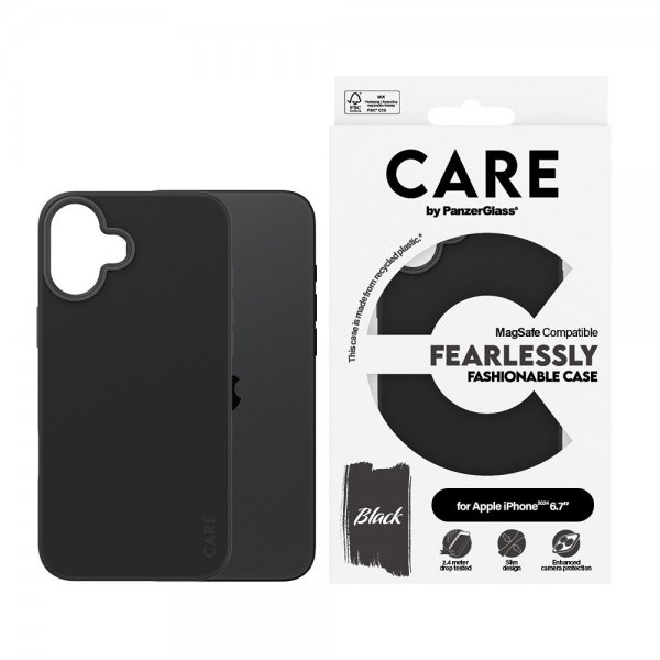 - iPhone 16 Plus - Skal - Fashionable MagSafe - Svart